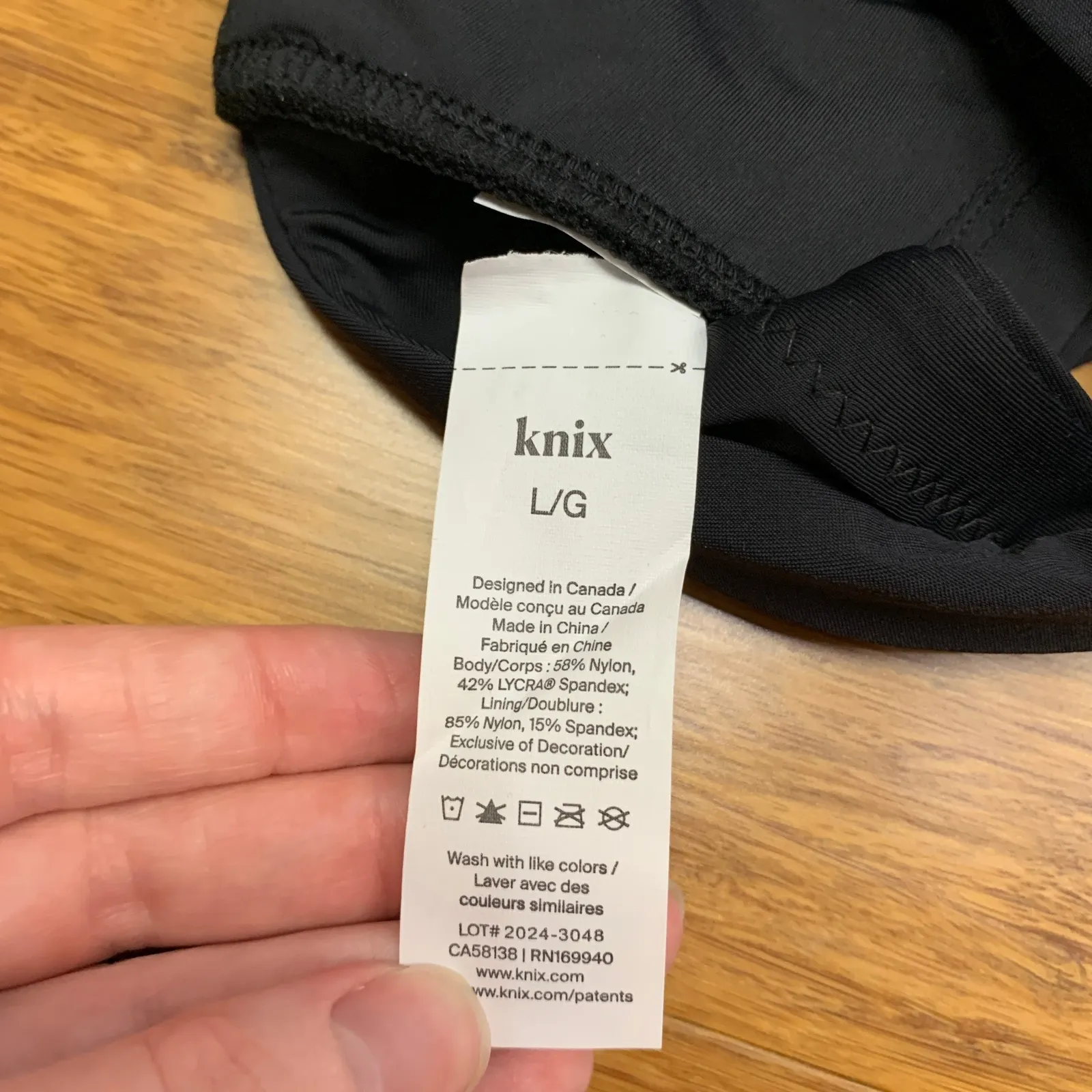 Knix Sculpt Ruched Bikini Top Black‎ Womens Size Large Swimwear Beachwear NWT Black - Image 3