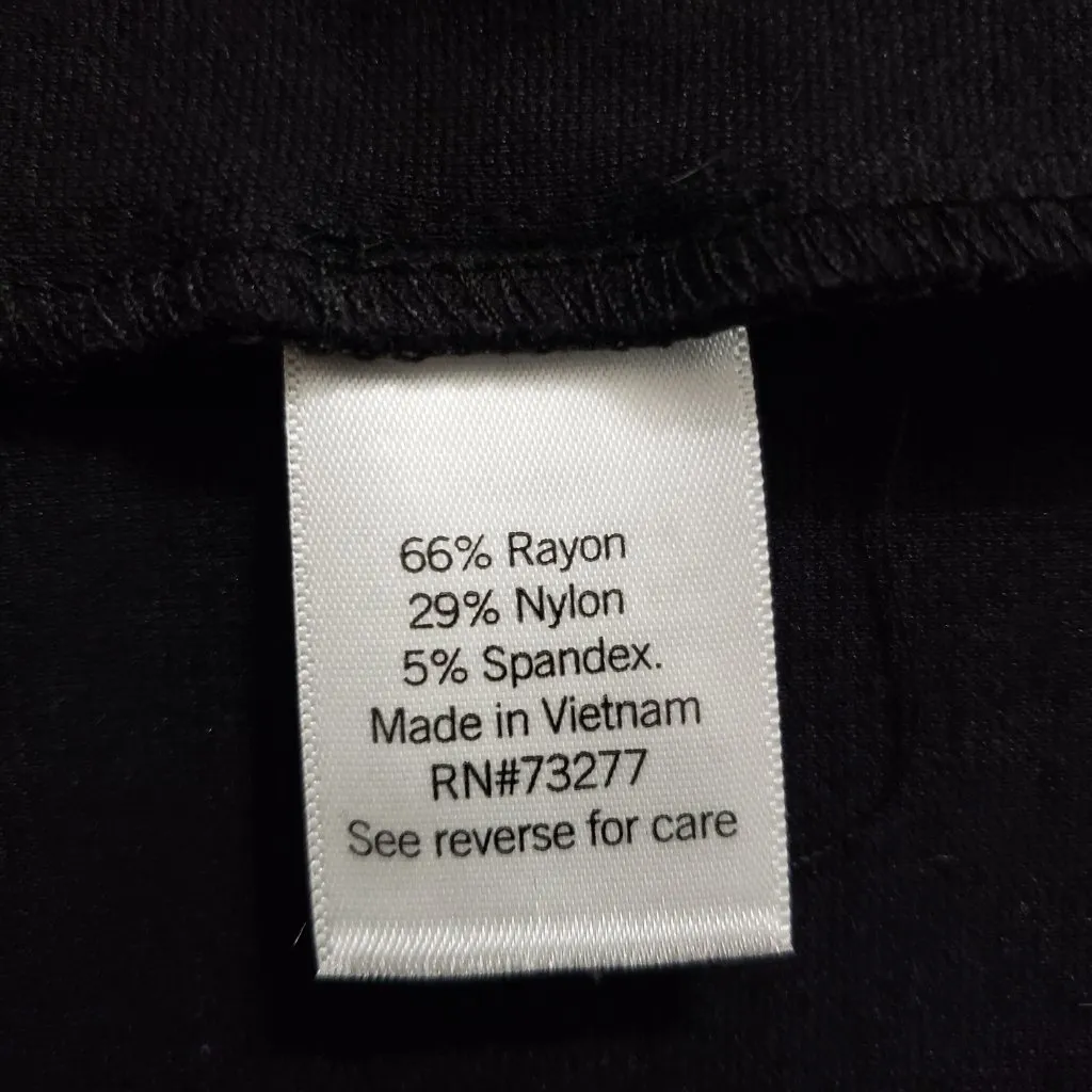 Women’s Nine West Black Cap Sleeve Sheath Dress XL - Image 6