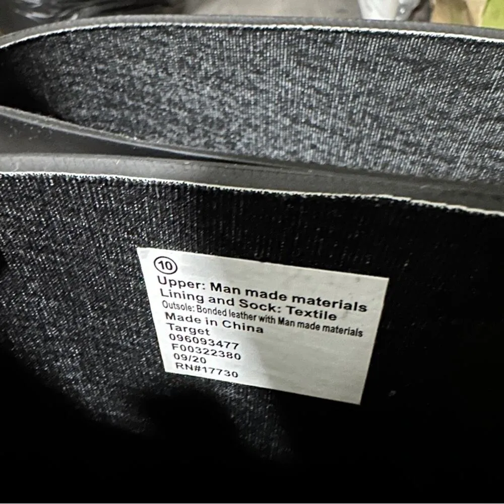 A New Day Women's Boots‎ Vicki Mid Calf Rubber Black Rain Boots Size 10 - Image 8