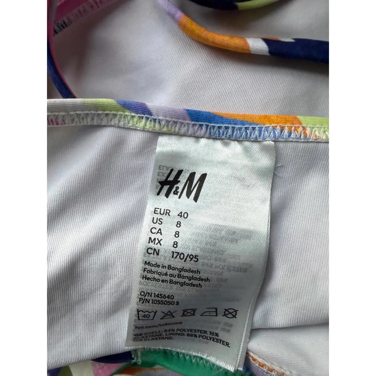 H&M Multicolor Striped Women's Bikini Set - Image 6