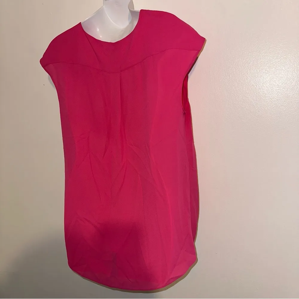 Halogen Pink Faux Wrap Around Top Bright Pink Size Medium - Image 3