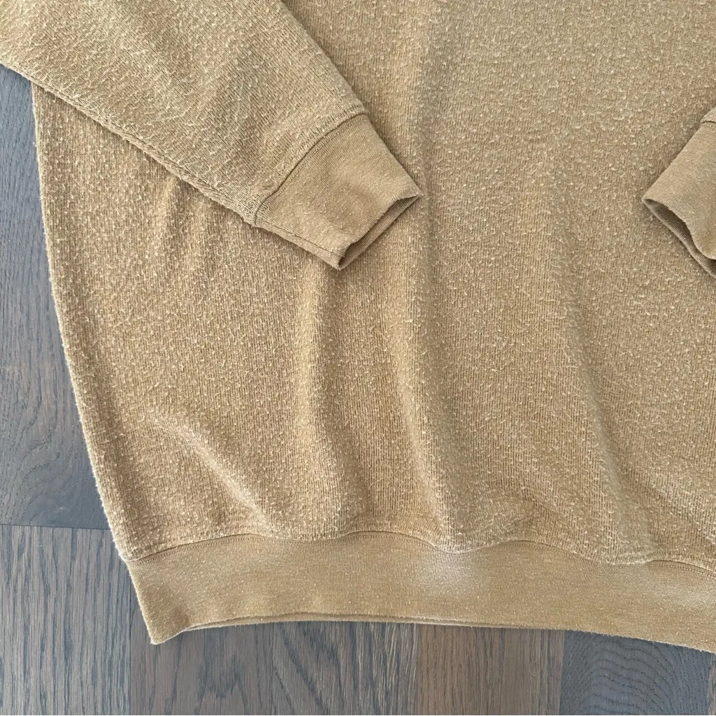 Alo Yoga Soho Pullover Sweatshirt Brushed Alolux in Goldenrod Yellow Size XS - Image 4