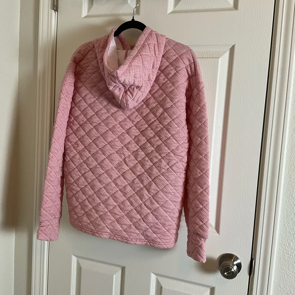 Jones New York Sport Sweatshirt Quilted Hoodie women's size medium - Image 5