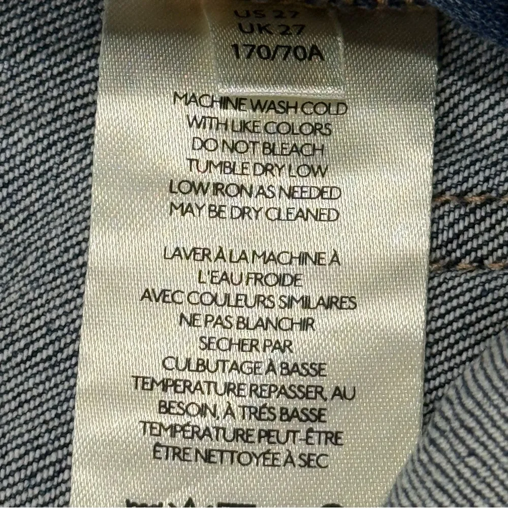 Anthropologie Pilcro Slouchy Denim Overalls Shortalls Size 27 Boho Chic Country - Image 12