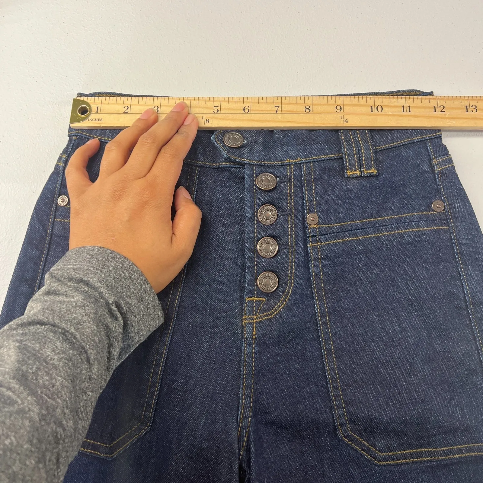 7 for All Mankind Jeans Womens 24 Blue Denim Dark Wash High Rise Bootcut Leg - Image 9