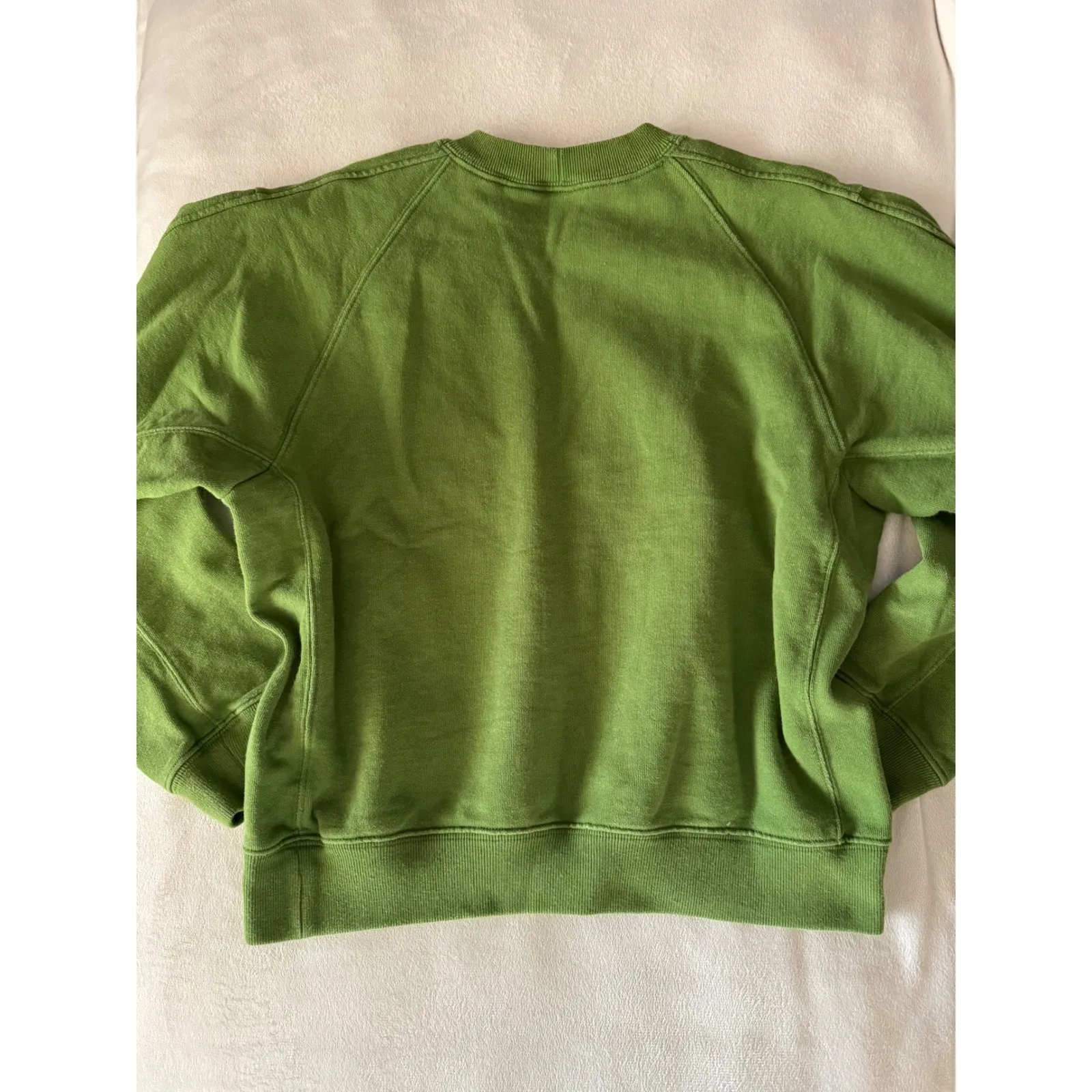 Uniqlo U Crewneck Sweatshirt Green Cotton Blend Pullover Size M St Patricks Day Size M - Image 6