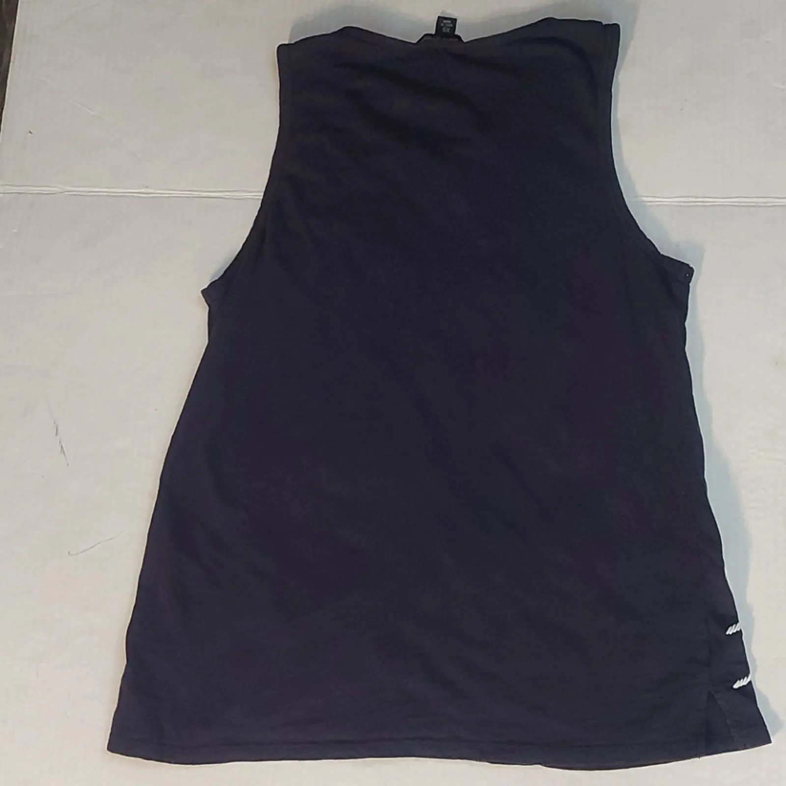 Lucky Brand Floral Embroidered Blue/White Tank Top XS Dopamine Boho Festival - Image 3