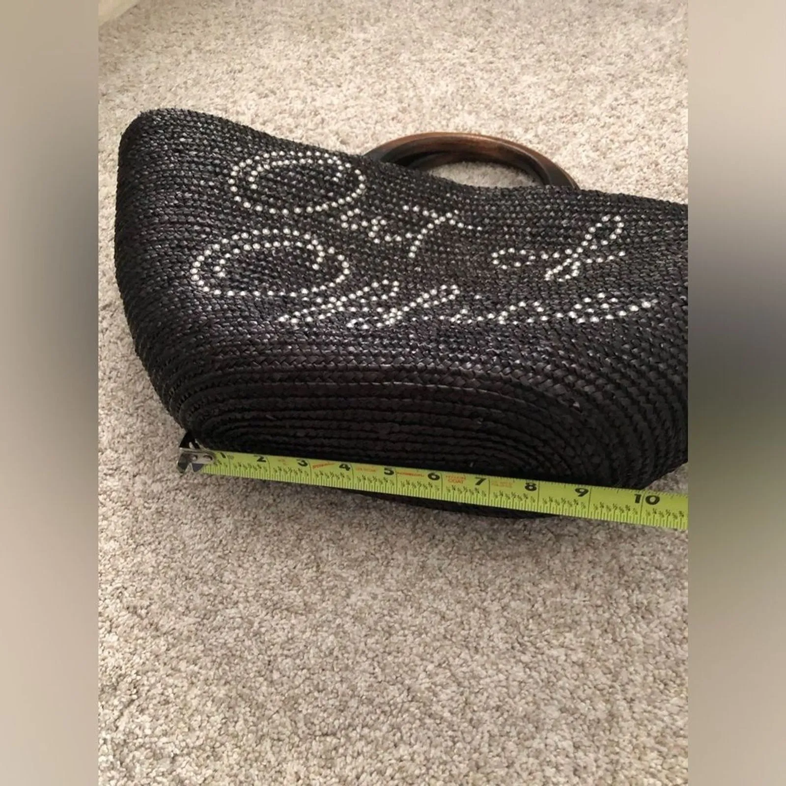 Anthropologie Eugenia Kim out of office Straw crossbody shoulder Raffia Tote Bag - Image 15