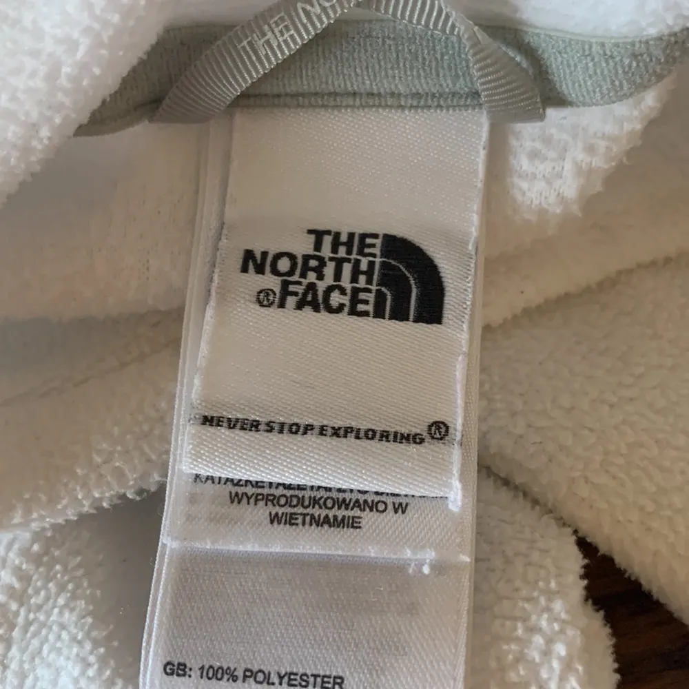 The North Face Lightweight Pullover White Long Sleeve Fleece Top Womens Medium - Image 11