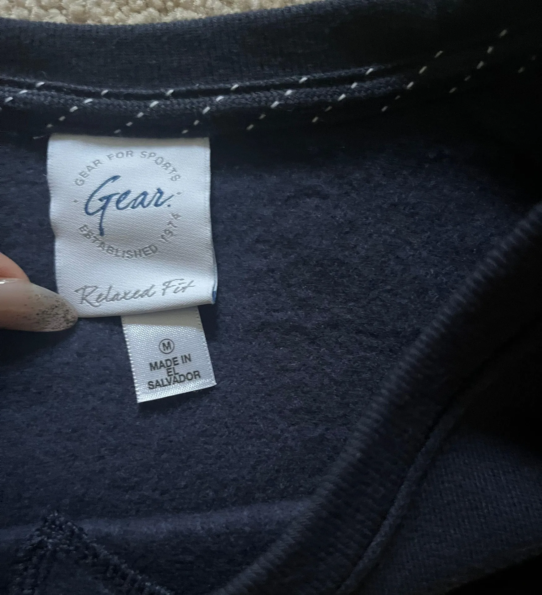 Michigan Wolverines Crewneck Blue Size M - Image 2