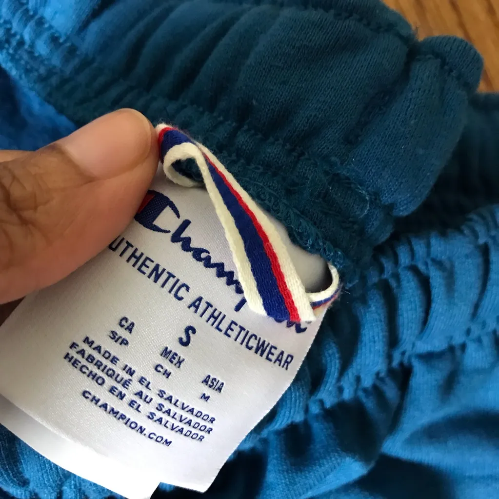 Champion Teal Blue Athletic Shorts - Image 3