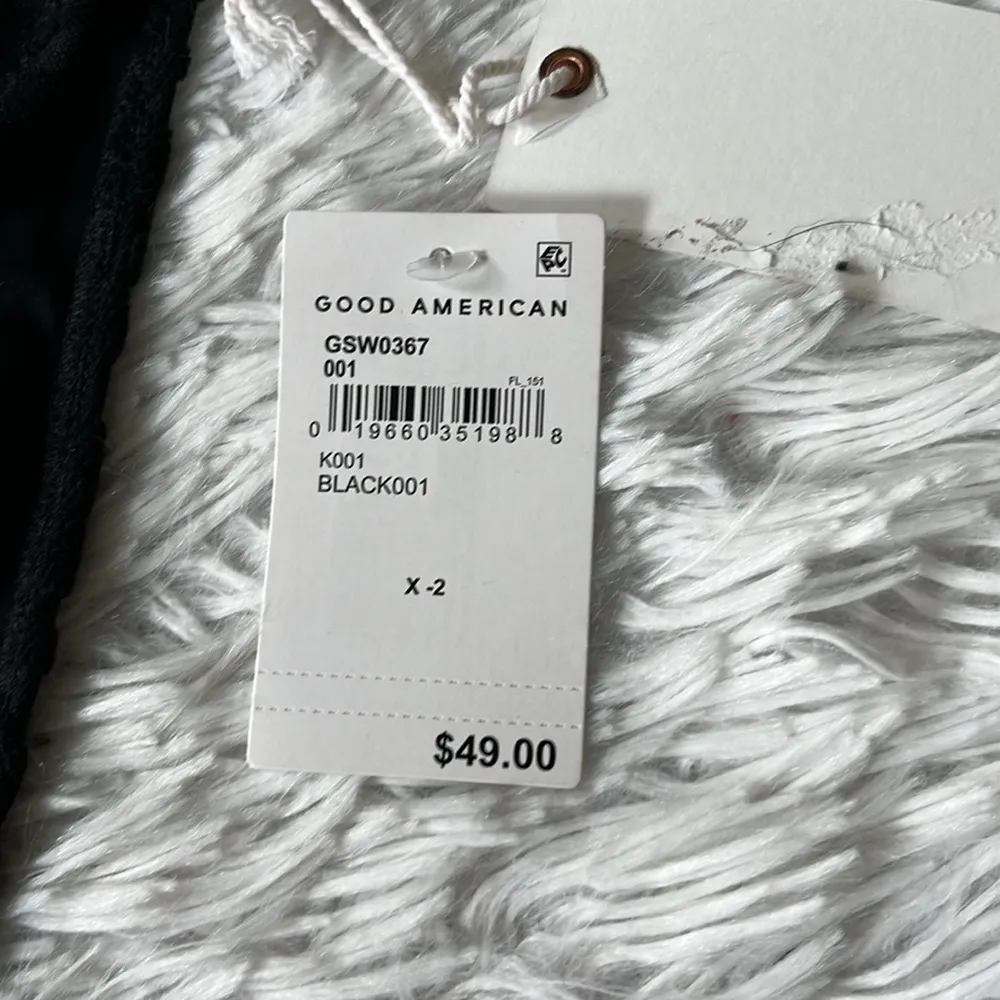 Good American Women’s Jacquard Better Bikini Bottom in Black size Medium - Image 6