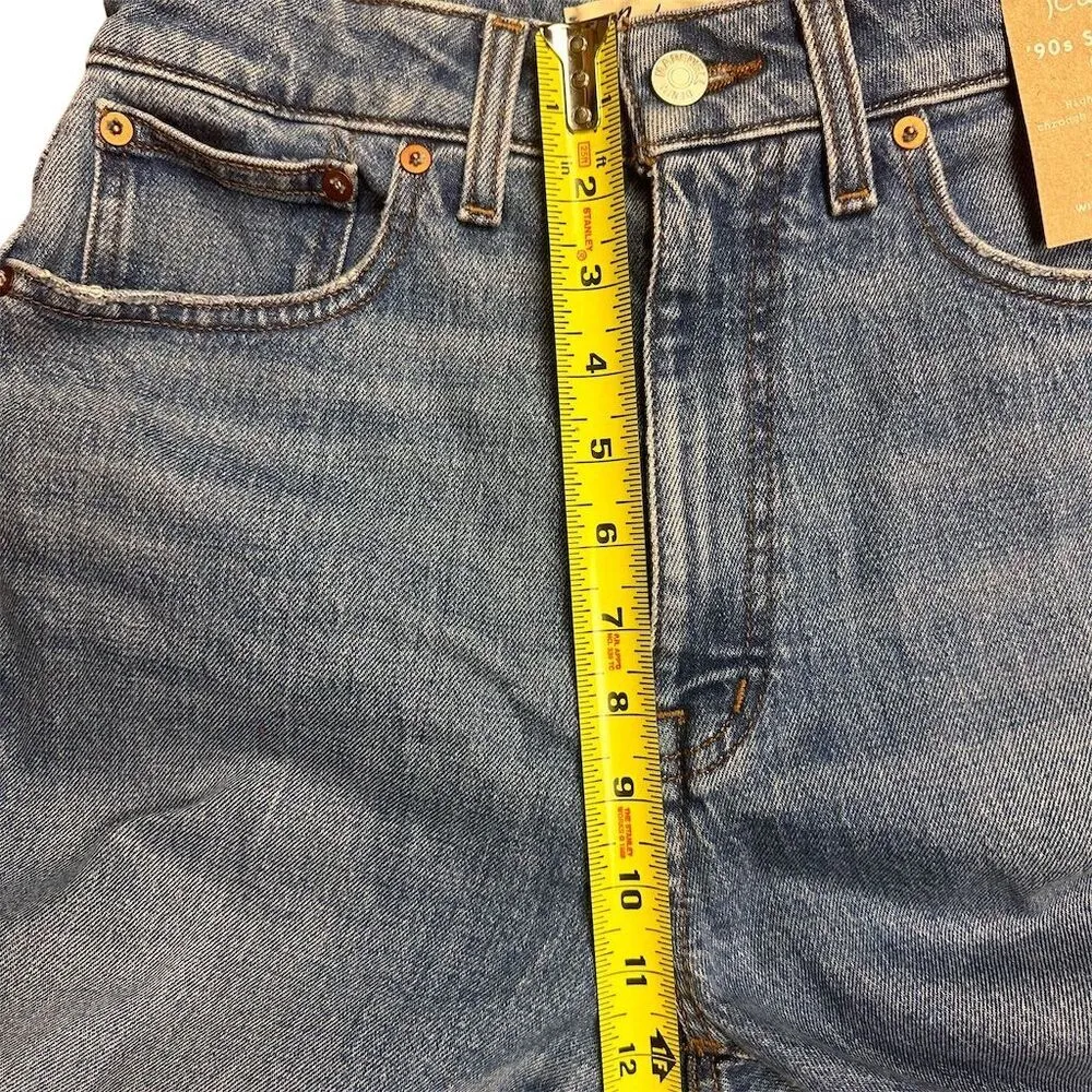 NWT Madewell Women's Tall Curvy 90’s Straight Crop Jeans Size 27T 27 Blue - Image 12