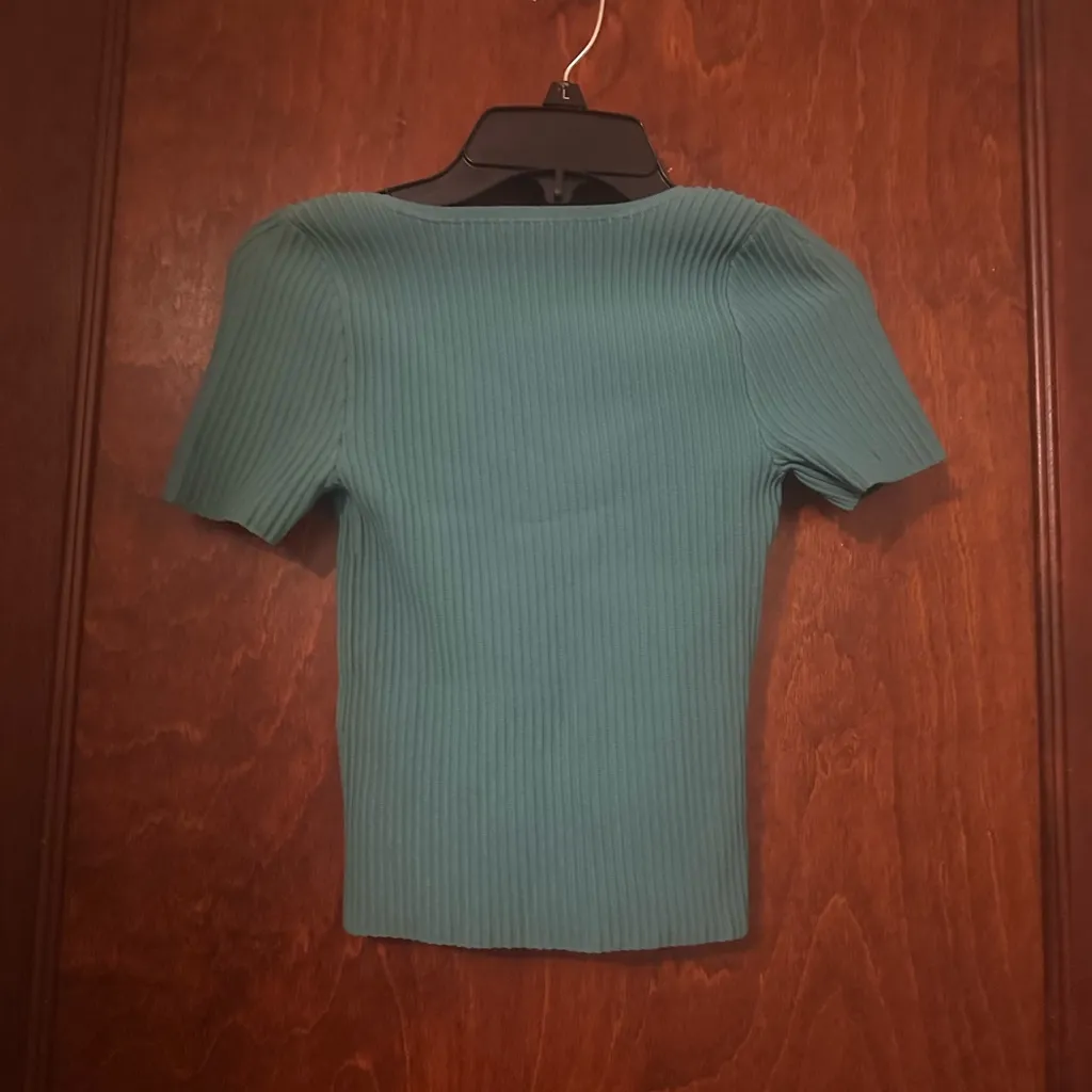 NWT Madewell Ottoman Crop Sweater Tee XXS - Image 4