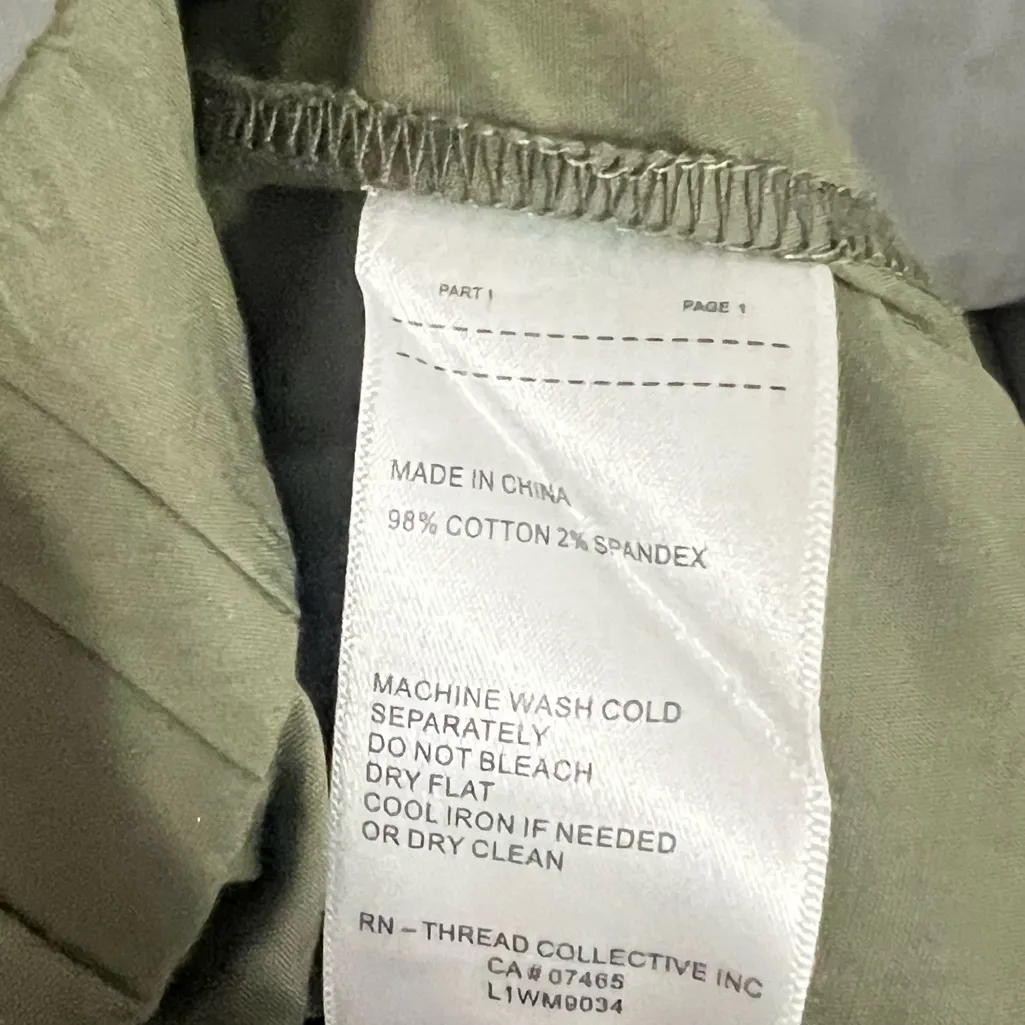 NEW Laundry By Shelli Segal Pleated Lace-Up Shorts in Olive, Size XL - Image 7