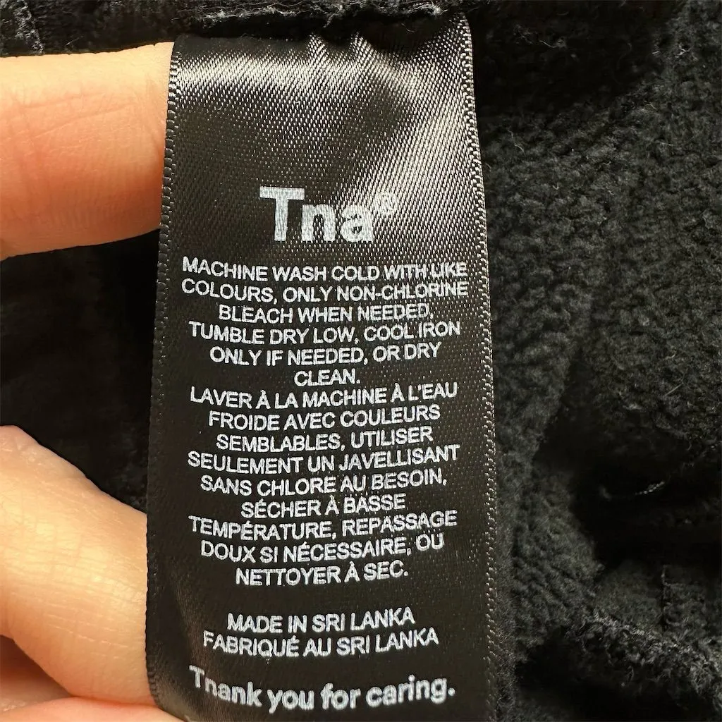 Aritzia TNA Women's XS Black Extra Fleece Boyfriend Sweatpant Casual Relaxed Fit - Image 8