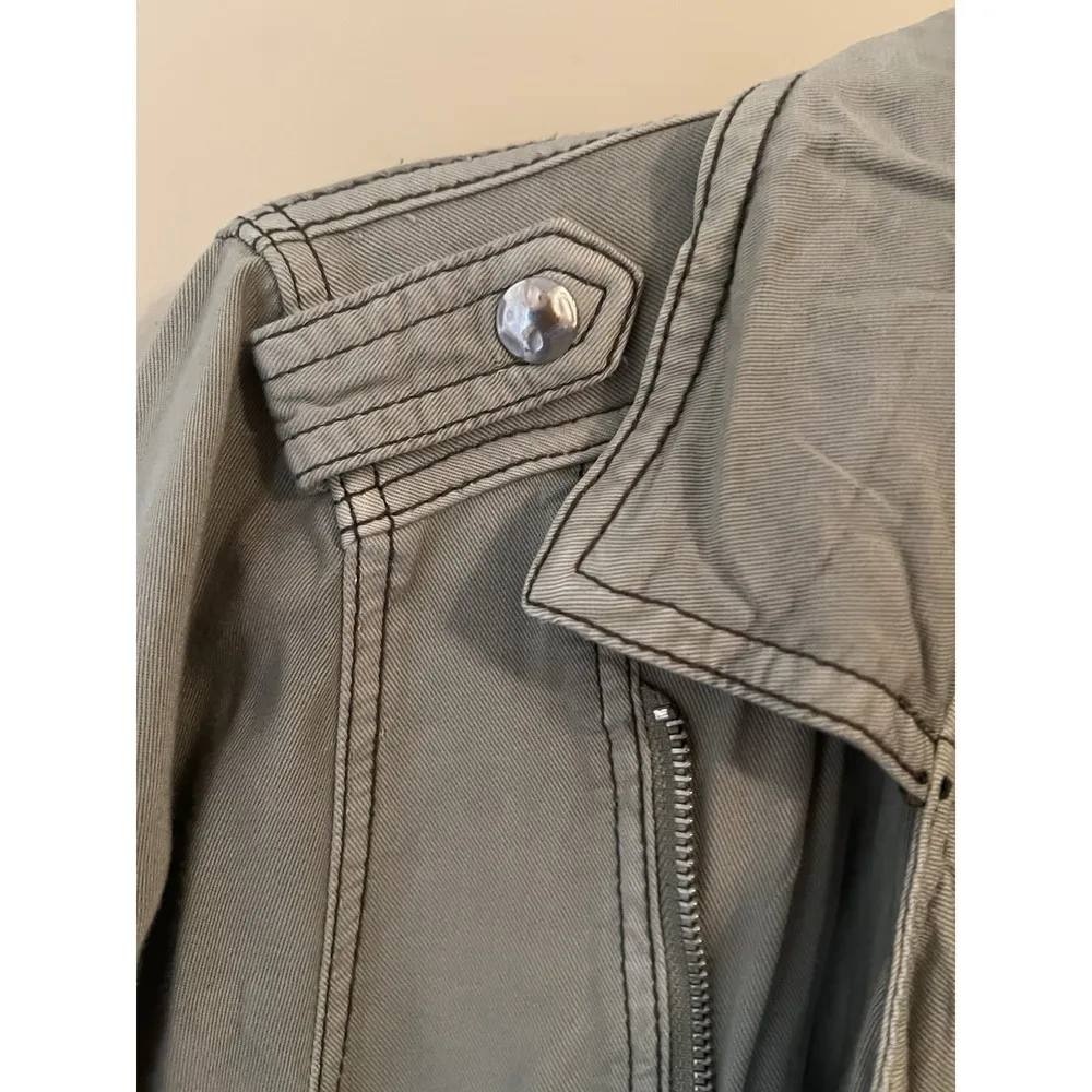 Maurice's Green Moto Jacket Womans Plus Size 0 - Image 2