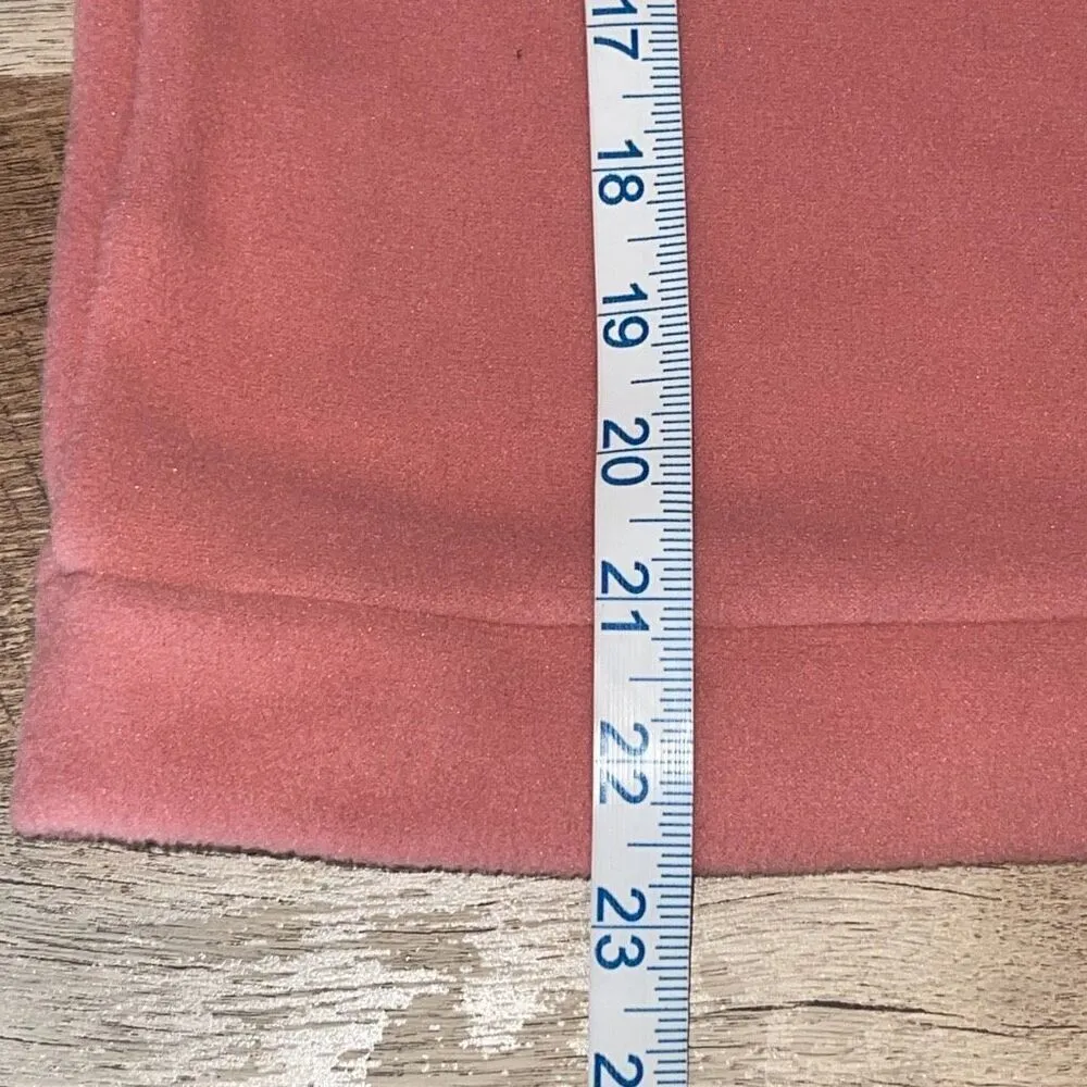 Dudley Stephens Park Slope Coral Terry Fleece Standing Turtleneck Pullover Sweat Pink Size M - Image 10