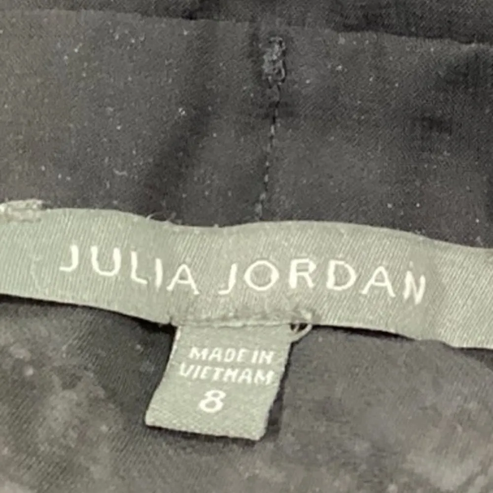 Julia Jordan Black Multicolor Tweed Bow Tie Pinafore Sleeves Mini Shirt Dress 8 - Image 7