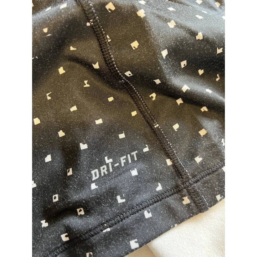 Nike Pro Dri-Fit Zip Size Large Long Sleeve Black Athleisure Athletic Preppy Gym - Image 9