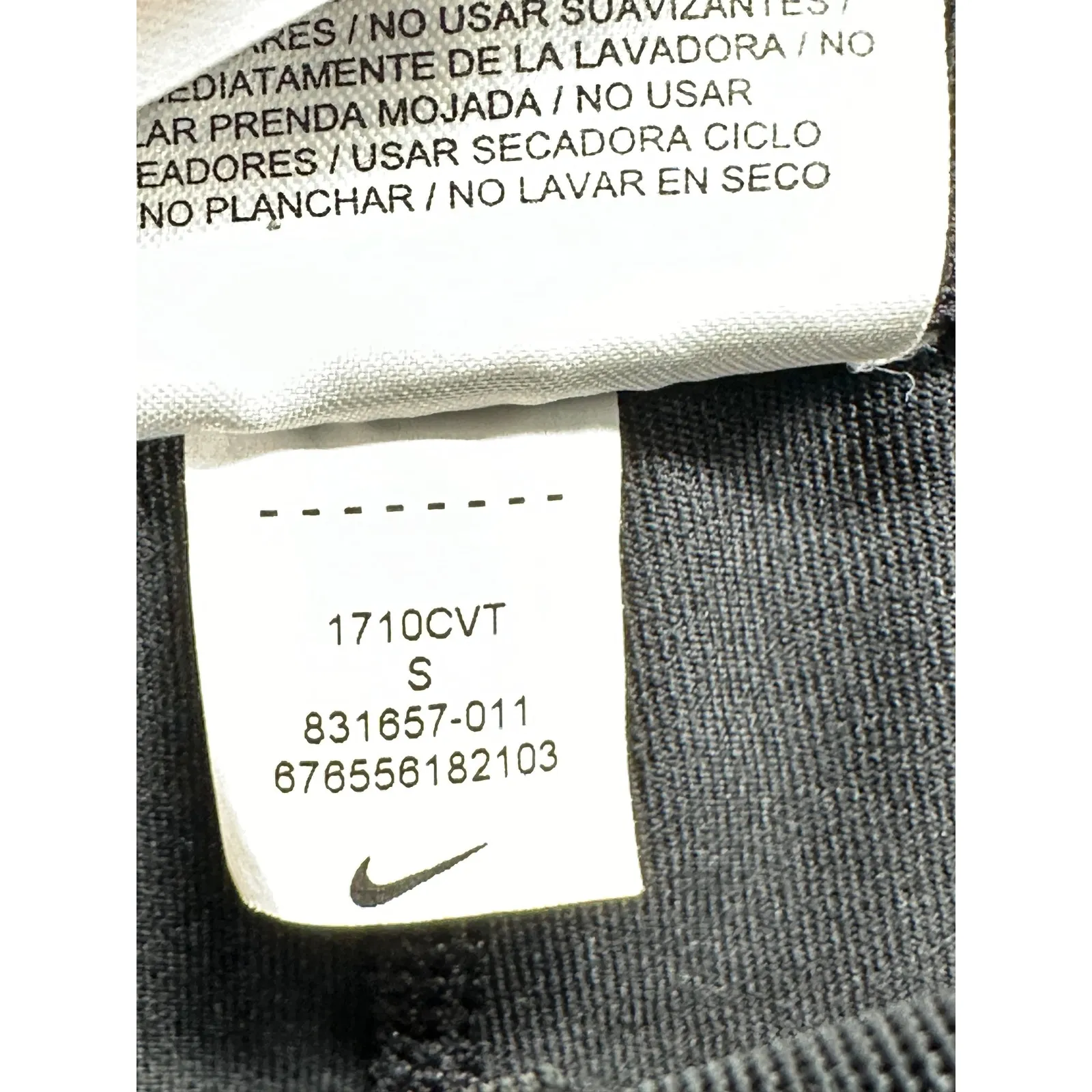 Nike Dri-Fit Black Power Essential 3/4 Cropped Leggings Fitted Capri Women Small - Image 6