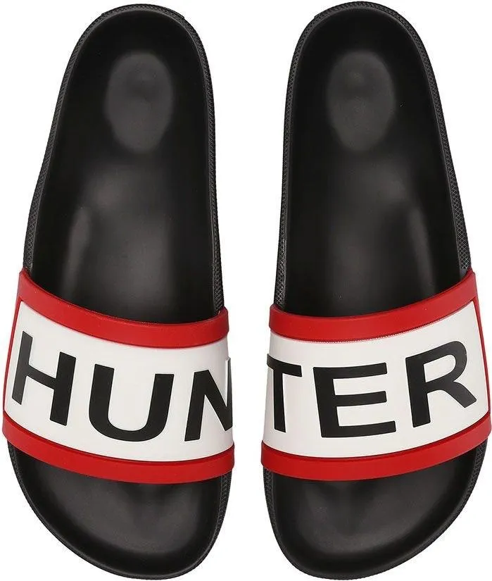 Hunter Black Rubber Slides - Image 3