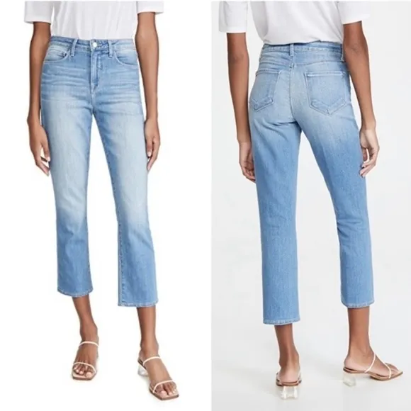 L’AGANCE Nadia High Rise Straight Leg Crop Jeans - Image 2
