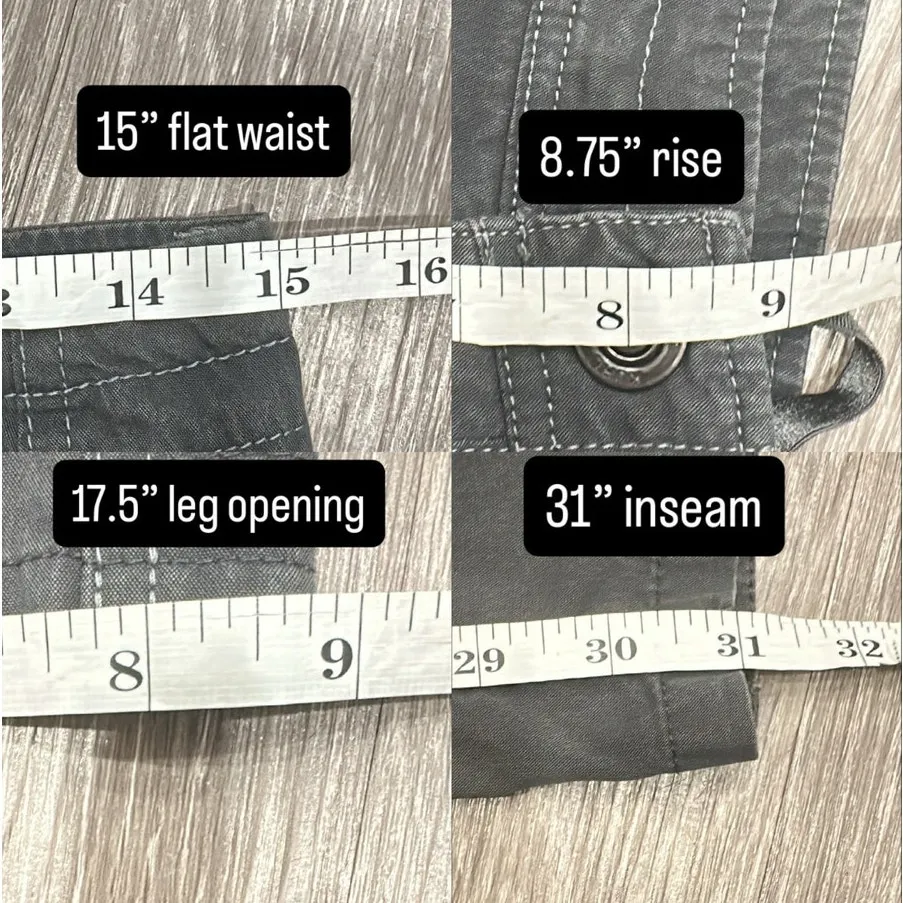 KUHL Splash Roll-Up Cargo Pants Gray Size 4 Gorpcore Outdoor Hike Utility Climb - Image 12