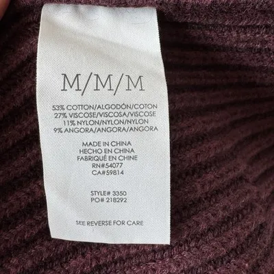CAbi Regal Drapey Knit Cardigan Sweater Mulberry Wine Double‎ Breasted Med 3350 - Image 7