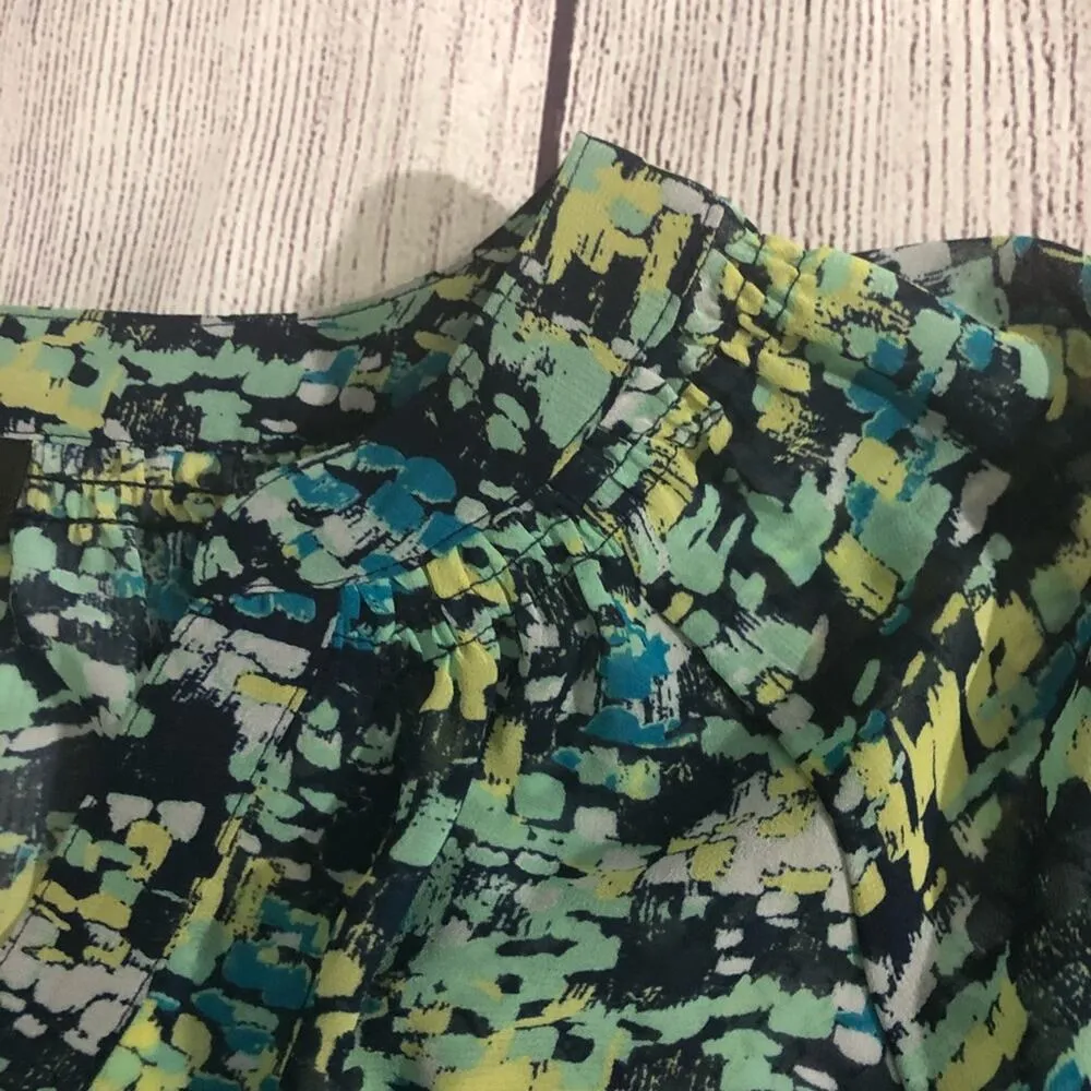 A.N.A Womens Professional Style Short Sleeve  Colorful Blouse Sz MP - Image 4