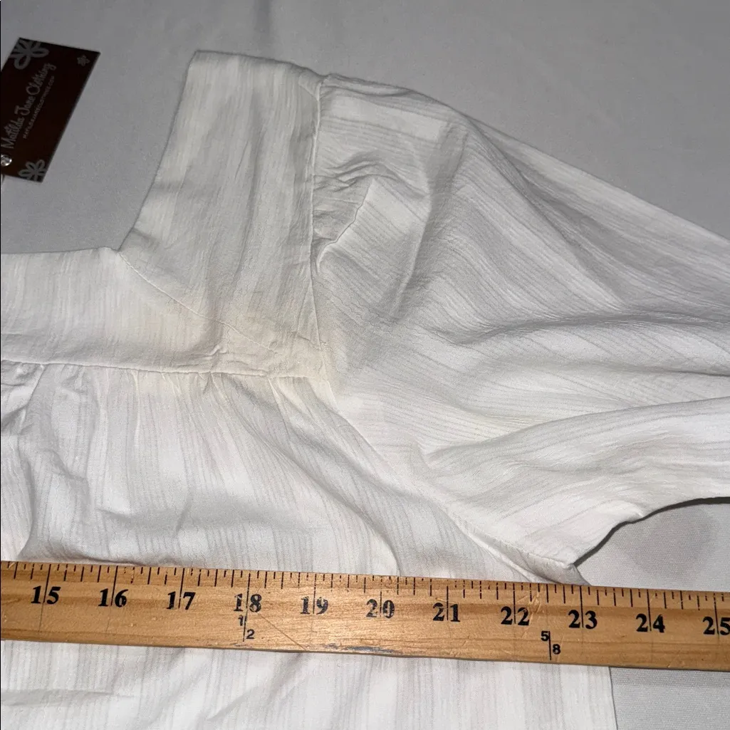 Matilda Jane Enchanted Garden Best-Dressed Embroidered Blouse large floral flaw - Image 7