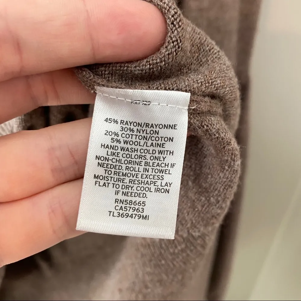 Leith  Pullover Sweater Brown Sz XS - Image 6