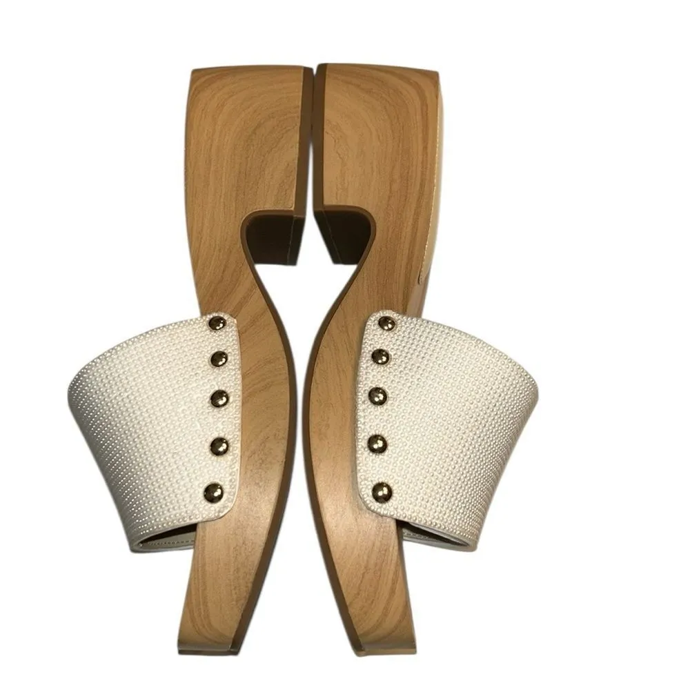 Jessica Simpson White Slip on Sandals(Size 8) - Image 6