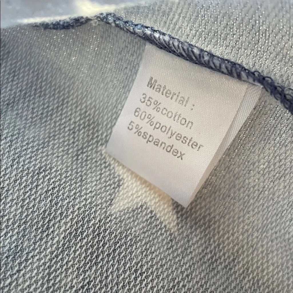 Blue Star Print Long Sleeve Top Size XL - Image 5