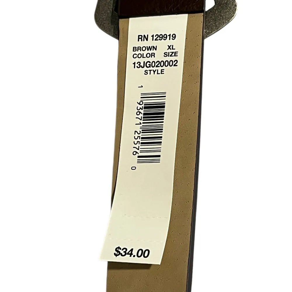 Jessica Simpson Belt Women's Size XL 14-16 Faux Leather Silver Buckle $33 NWT - Image 6