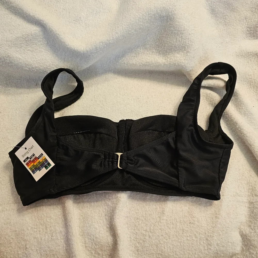 Time And Tru Medium Black Bikini Top - Image 2