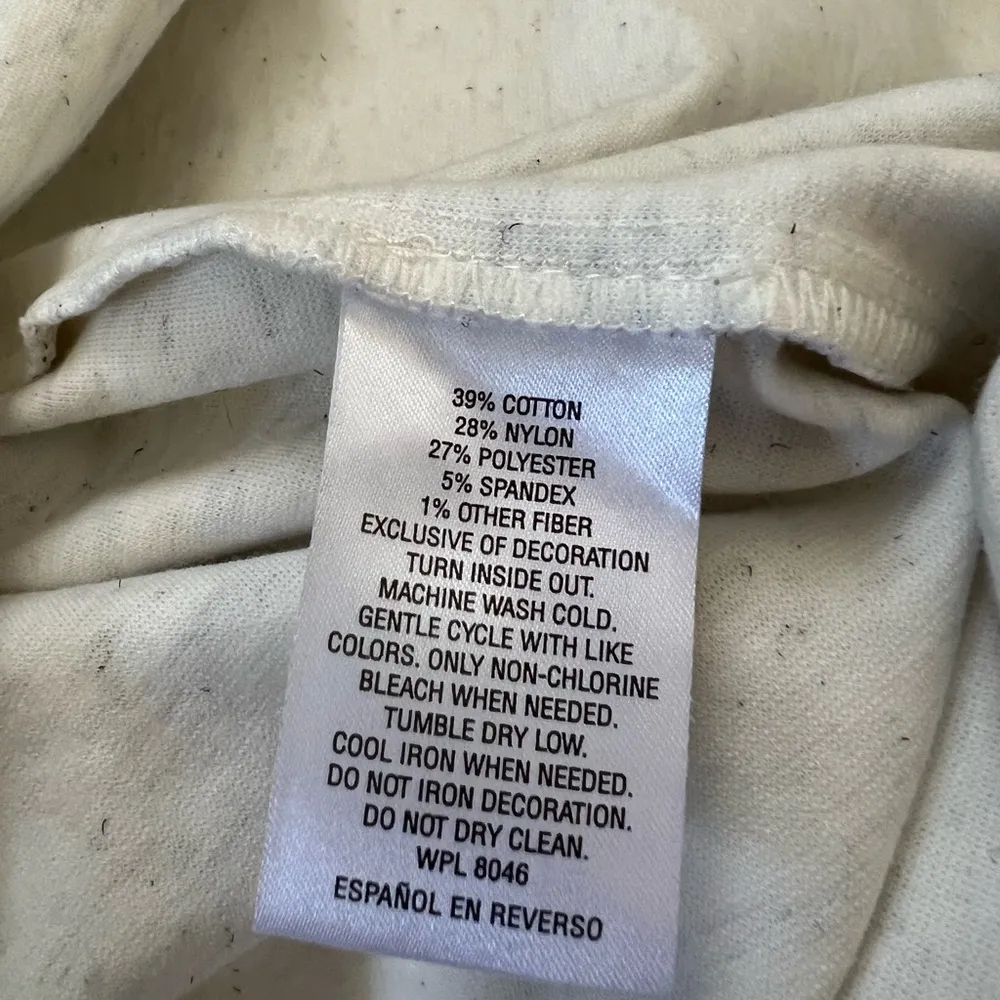 Maison Jules Short-Sleeves A-Line White Dress Size Medium - Image 11