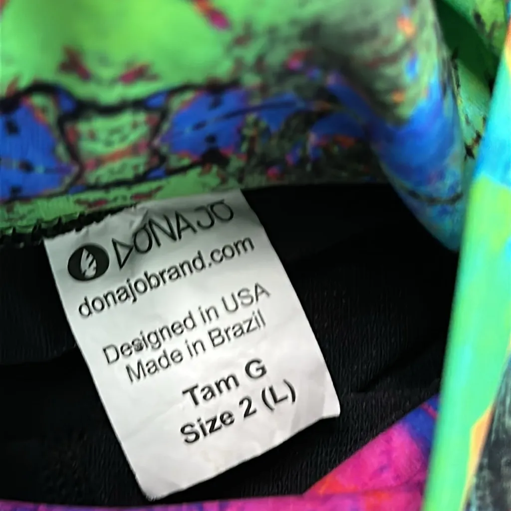 Dona Jo 17" Multicolor‎ High Rise Tennis Golf Skirt Skort Size Large Blue - Image 12