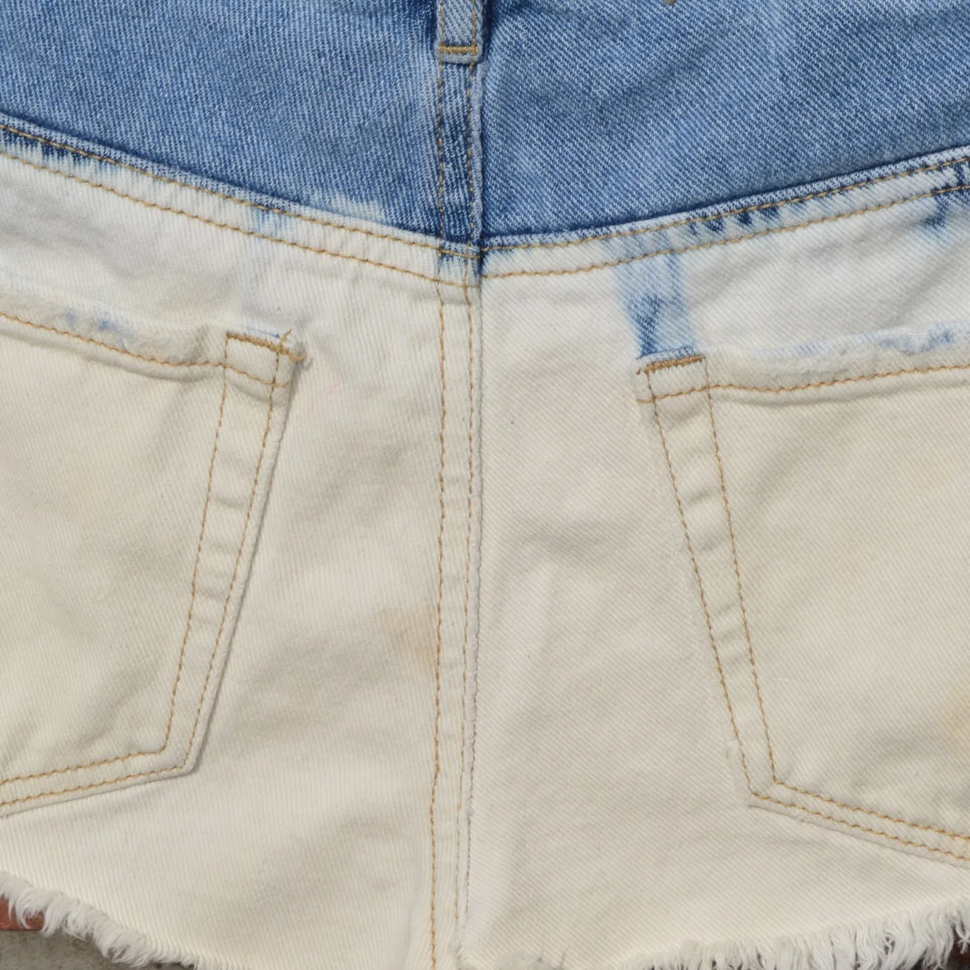 High Rise Distressed Denim Shorts Size 25 - Image 9