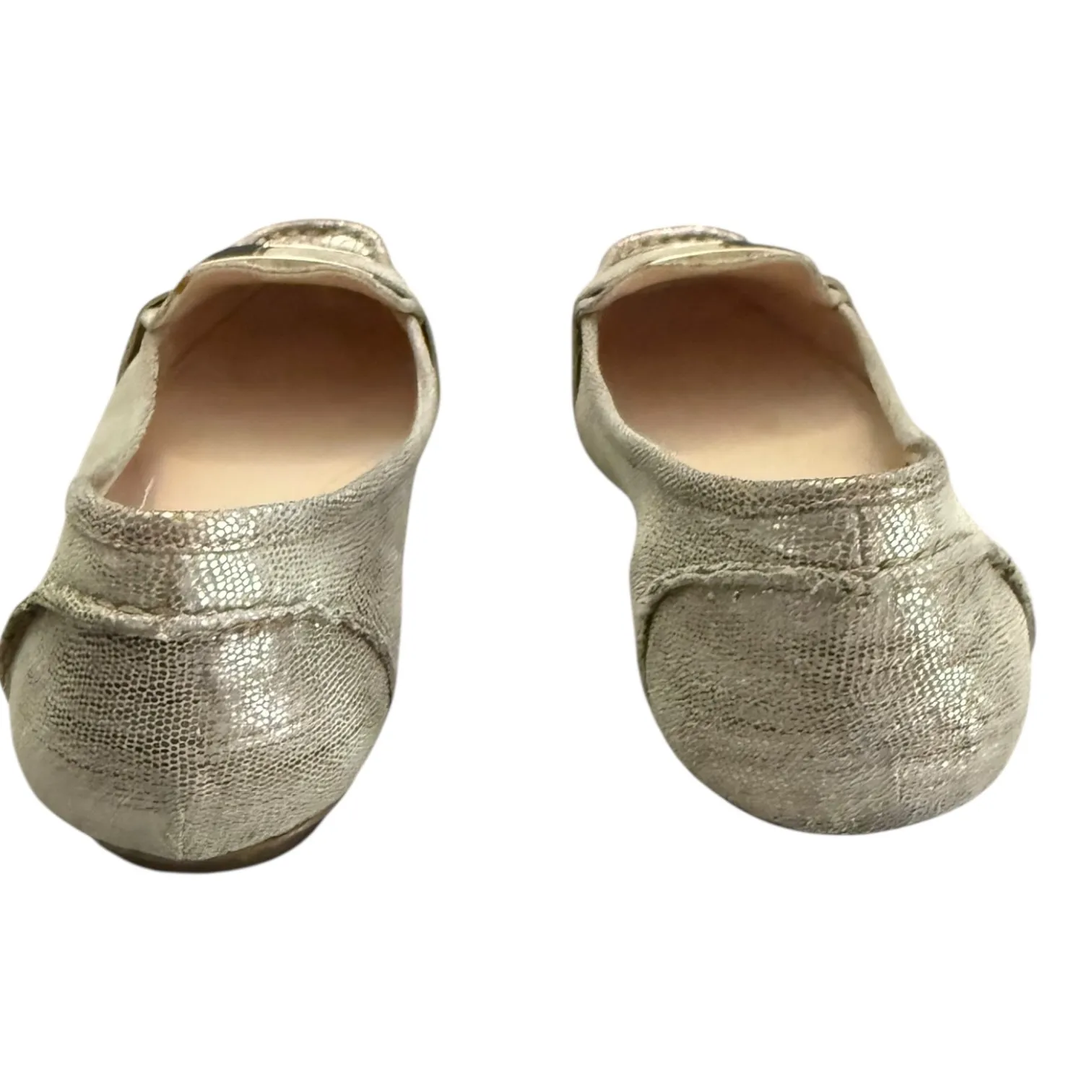 Calvin Klein Slip On Gold Monet Faux Lizard Flats Size 8.5 - Image 5