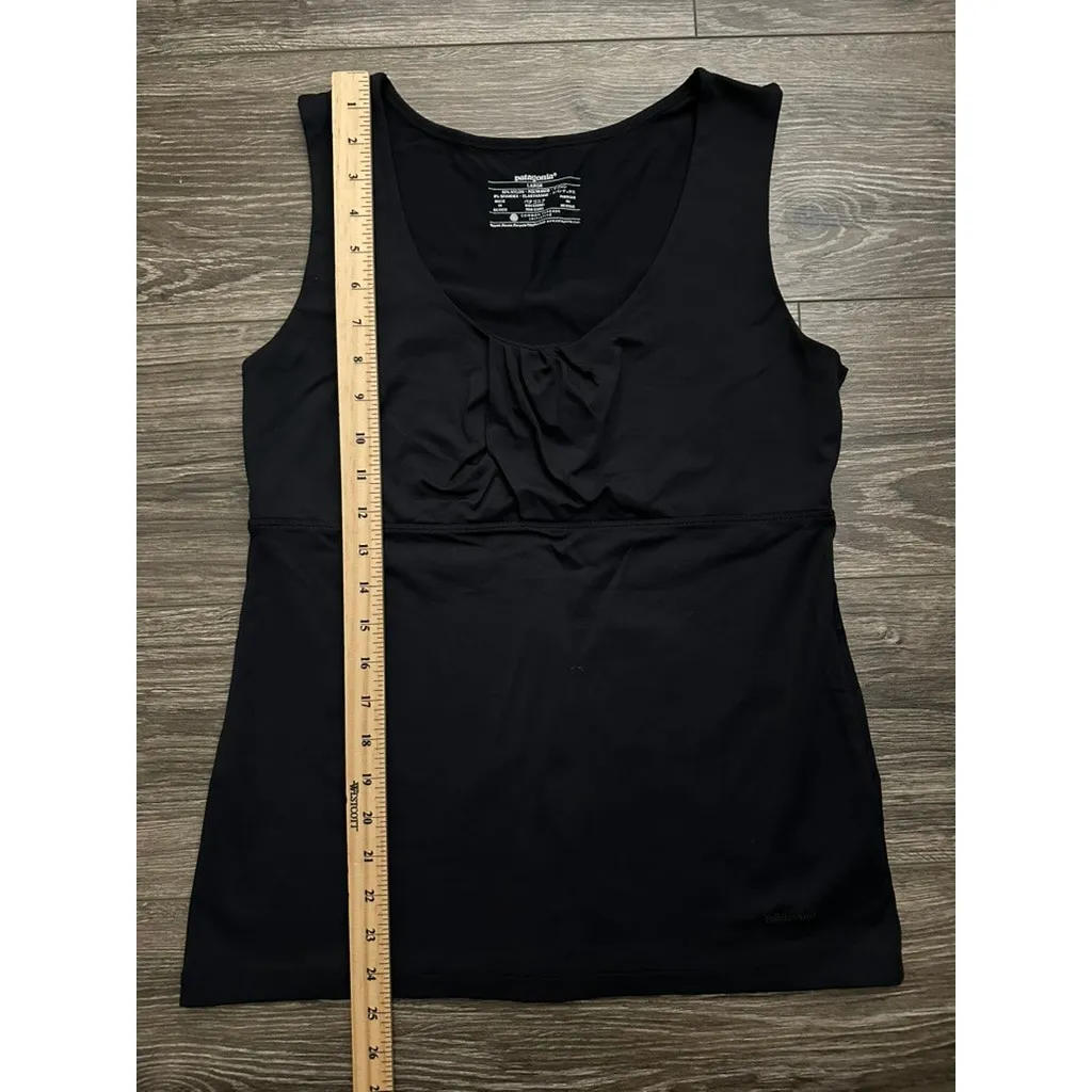 Patagonia Bandha Ruched Tank Top Size Large Shirt Active Nylon Stretch Women's - Image 2