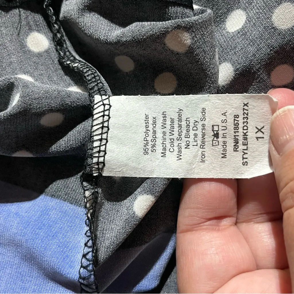 FRESH OF LA (1X) MULTI COLORED/PATTERNED MAXI DRESS WITH EMPIRE‎ WAIST NWOT - Image 4