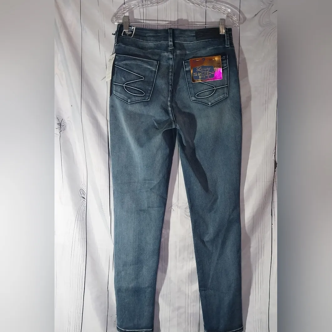 Seven High Rise Skinny Women's Blue Jeans Size 12 NWT - Image 2