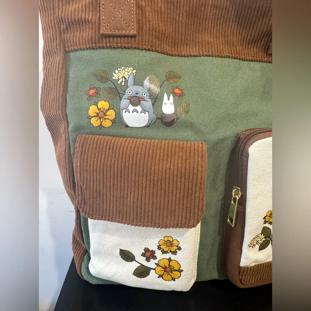 Studio Ghibli My Neighbor Totoro Floral Tote Bag - Image 3
