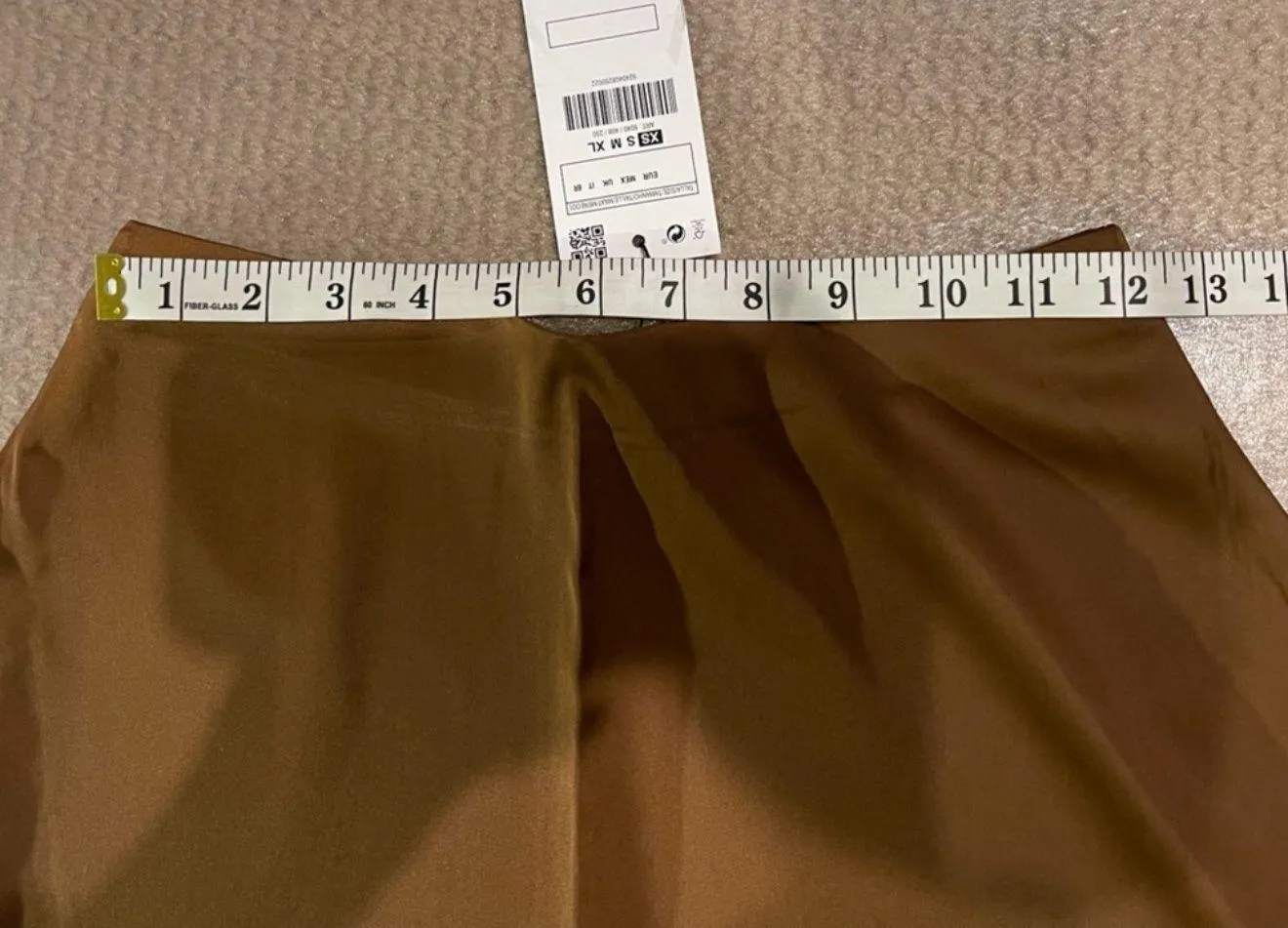 A-line Midi Satin Skirt Size XS - Image 5