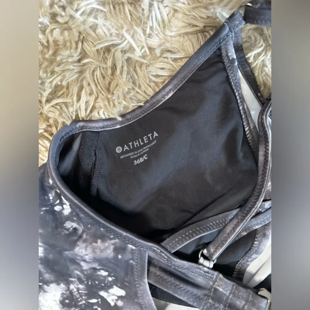 Athleta Supernova Blousy Tankini size 36B/C Black & Grey - Image 11