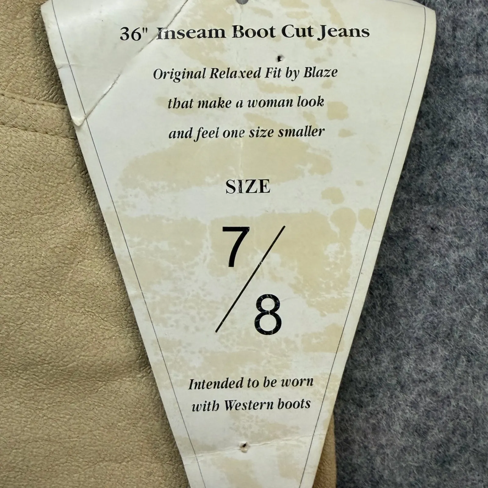 Vintage Blaze Riding Pants 7/27 Khaki High Waist Barrel Rodeo Equestrian Western Tan - Image 14