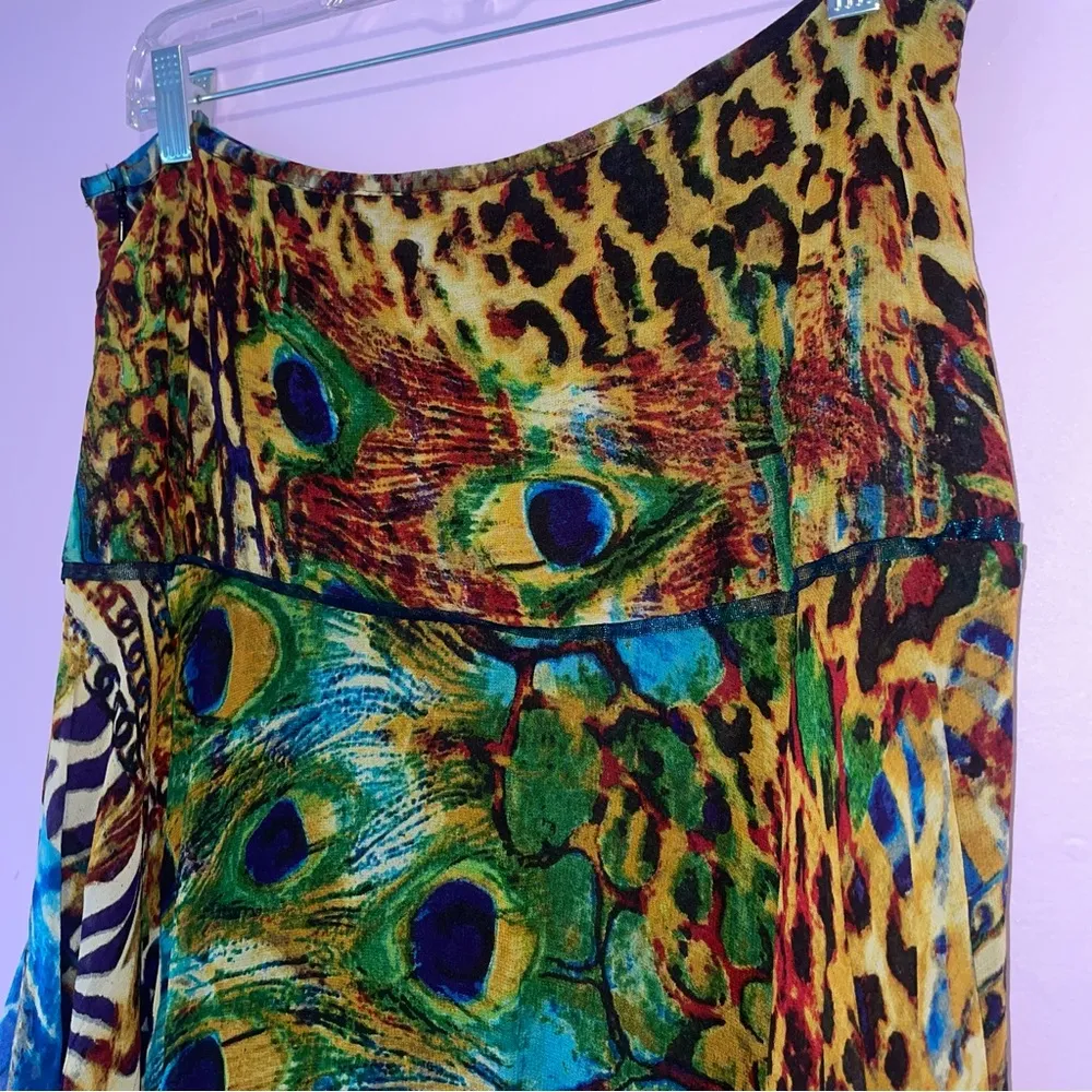 Tunique XL Multicolor Animal Print Maxi Skirt Multiple - Image 5