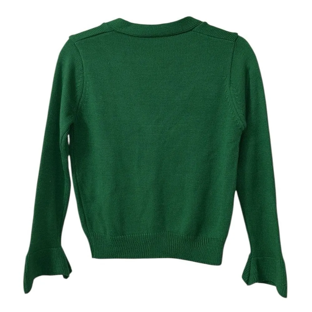 Women’s Green Button Down Cardigan Green Size undefined - Image 4