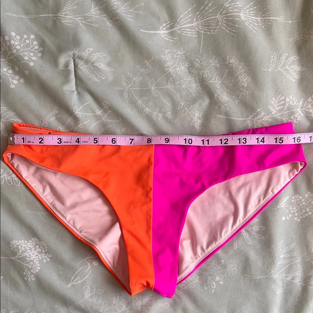 NWOT VS Vibrant Orange and Pink Cheeky Hipster Bikini Bottoms - Image 2